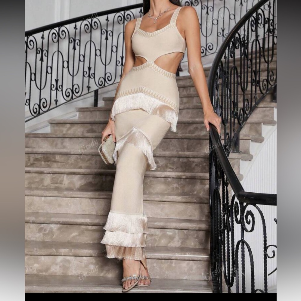Bandage fringe dress